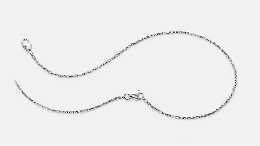 Create an image of an elegant white gold Milano chain anklet resting on a soft, velvety background. The anklet should be delicately detailed, showcasing its subtle yet sophisticated design. Add a hint