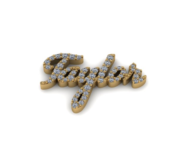 Personalized Gold Name with a Rolo Chain by 4HisGlory