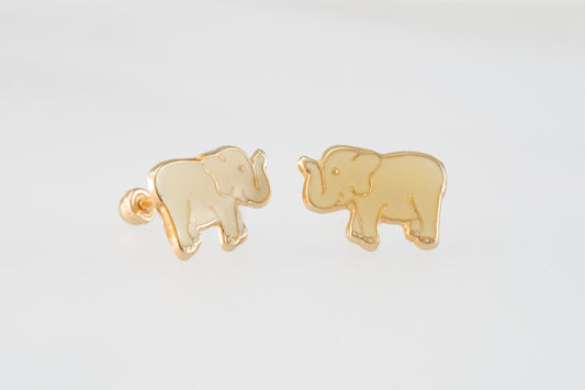 14K Gold Animal Earrings