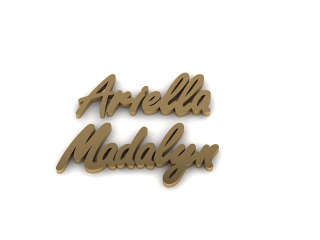 Personalized Gold Name with a Rolo Chain by 4HisGlory