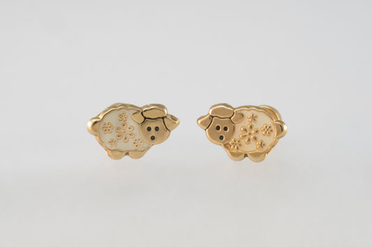 14K Gold Animal Earrings