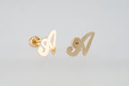 14K Gold Initials Earrings