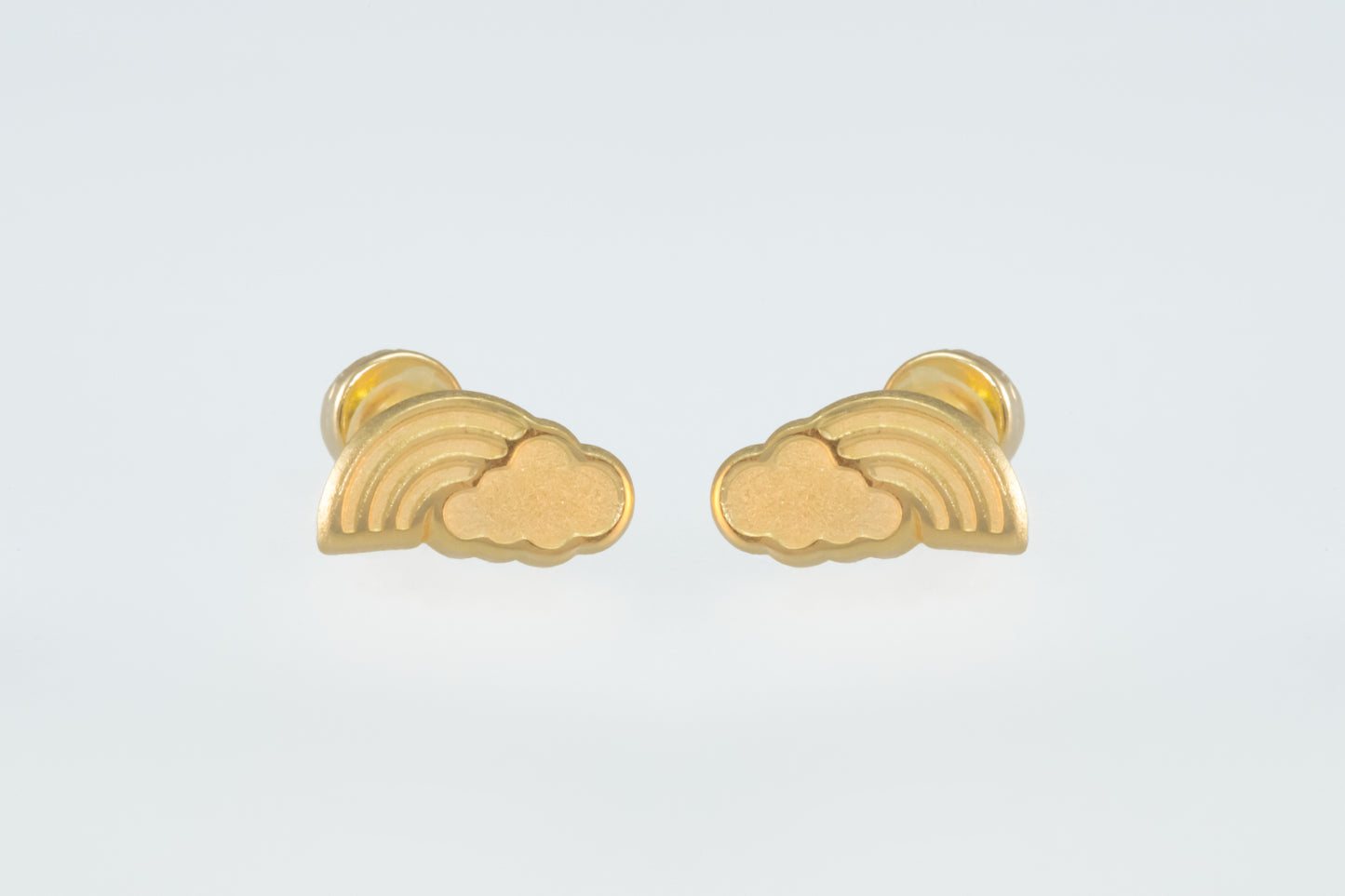 10K Gold Rainbow Earrings