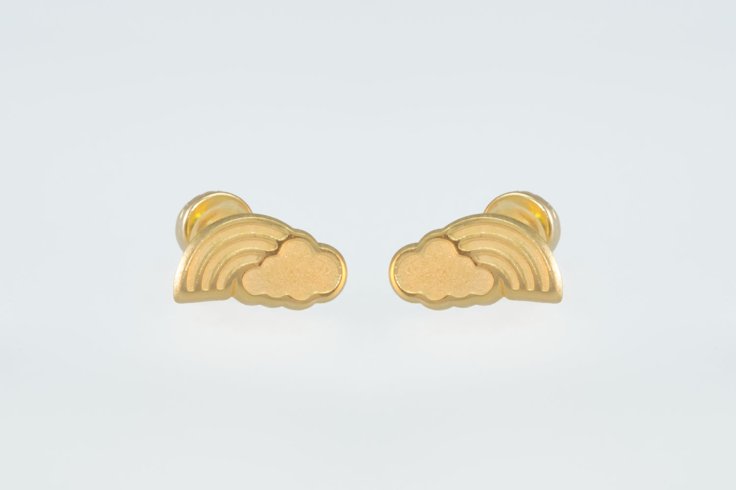 10K Gold Rainbow Earrings