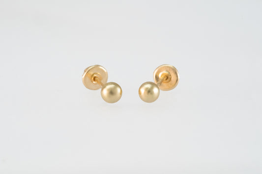 14K Gold 2.5mm Ball Earrings