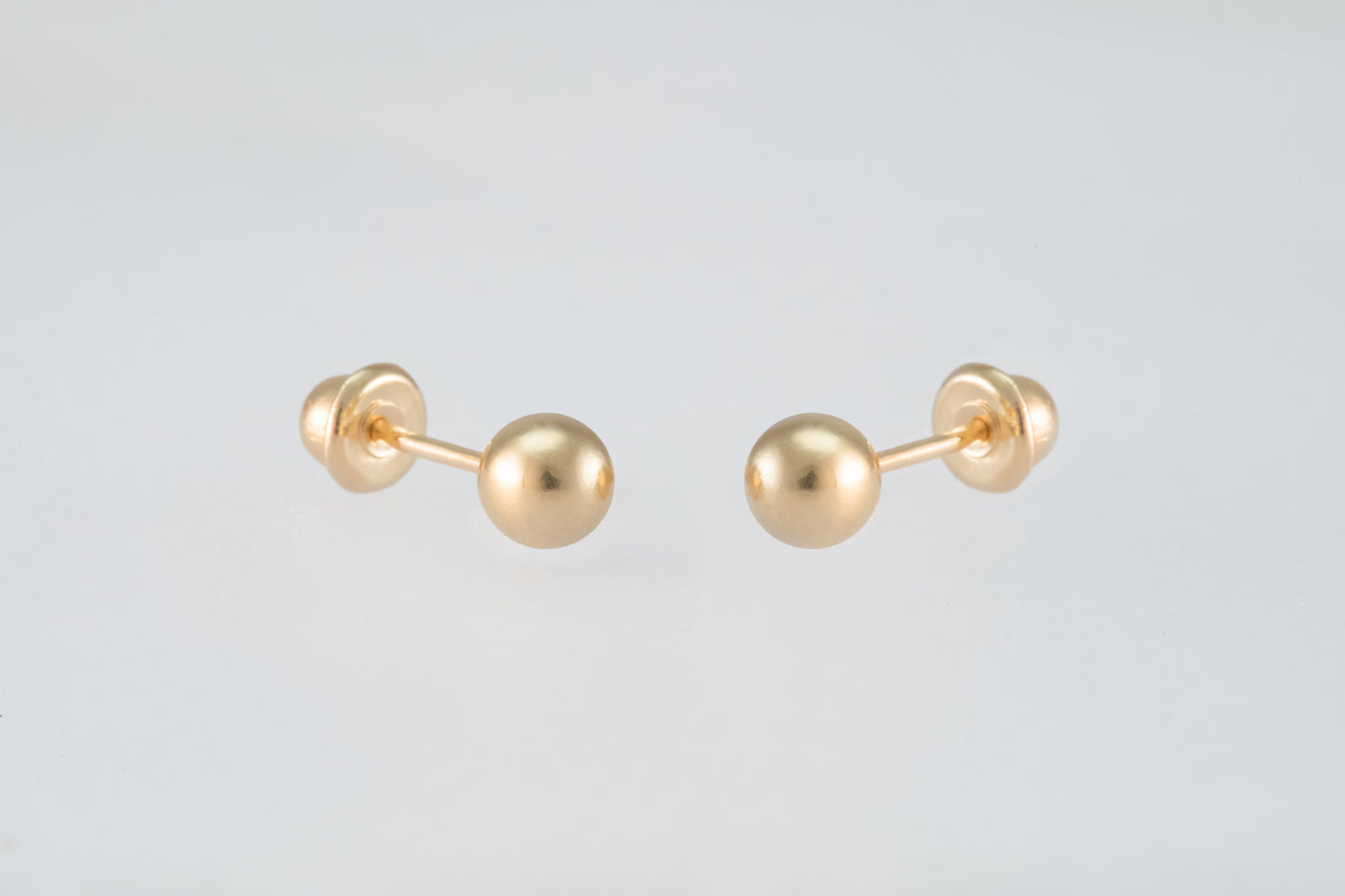 14K Gold 3.5mm Ball Earrings