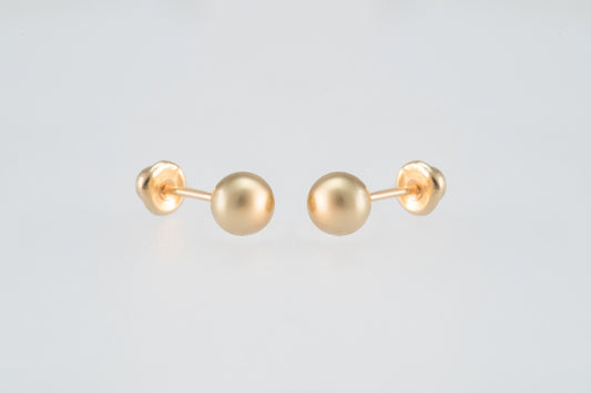 14K Gold 4.5mm Ball Earrings