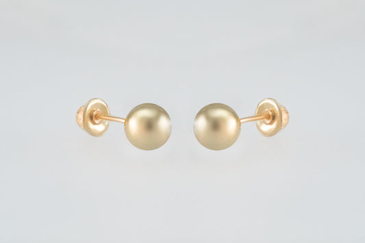 14K Gold 5mm Ball Earrings