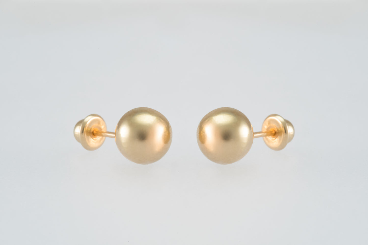 14K Gold 6mm Ball Earrings