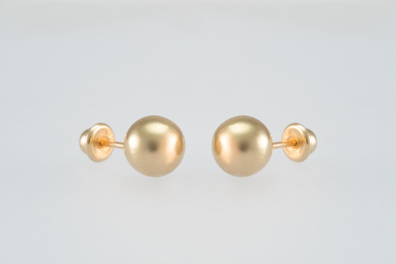 14K Gold 6mm Ball Earrings