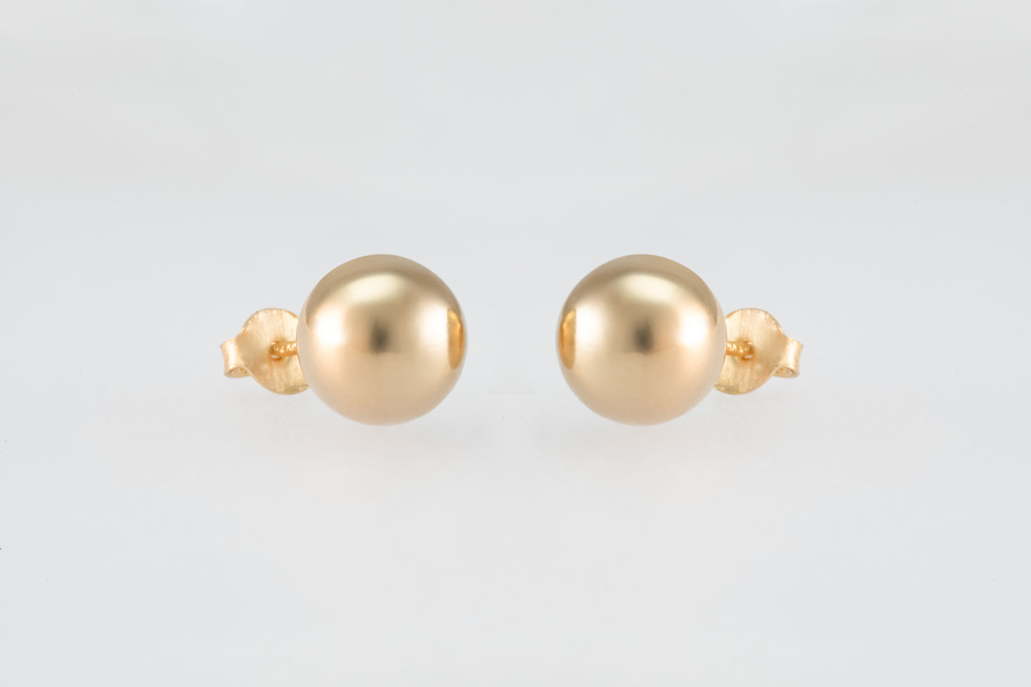 14K Gold 7mm Ball Earrings