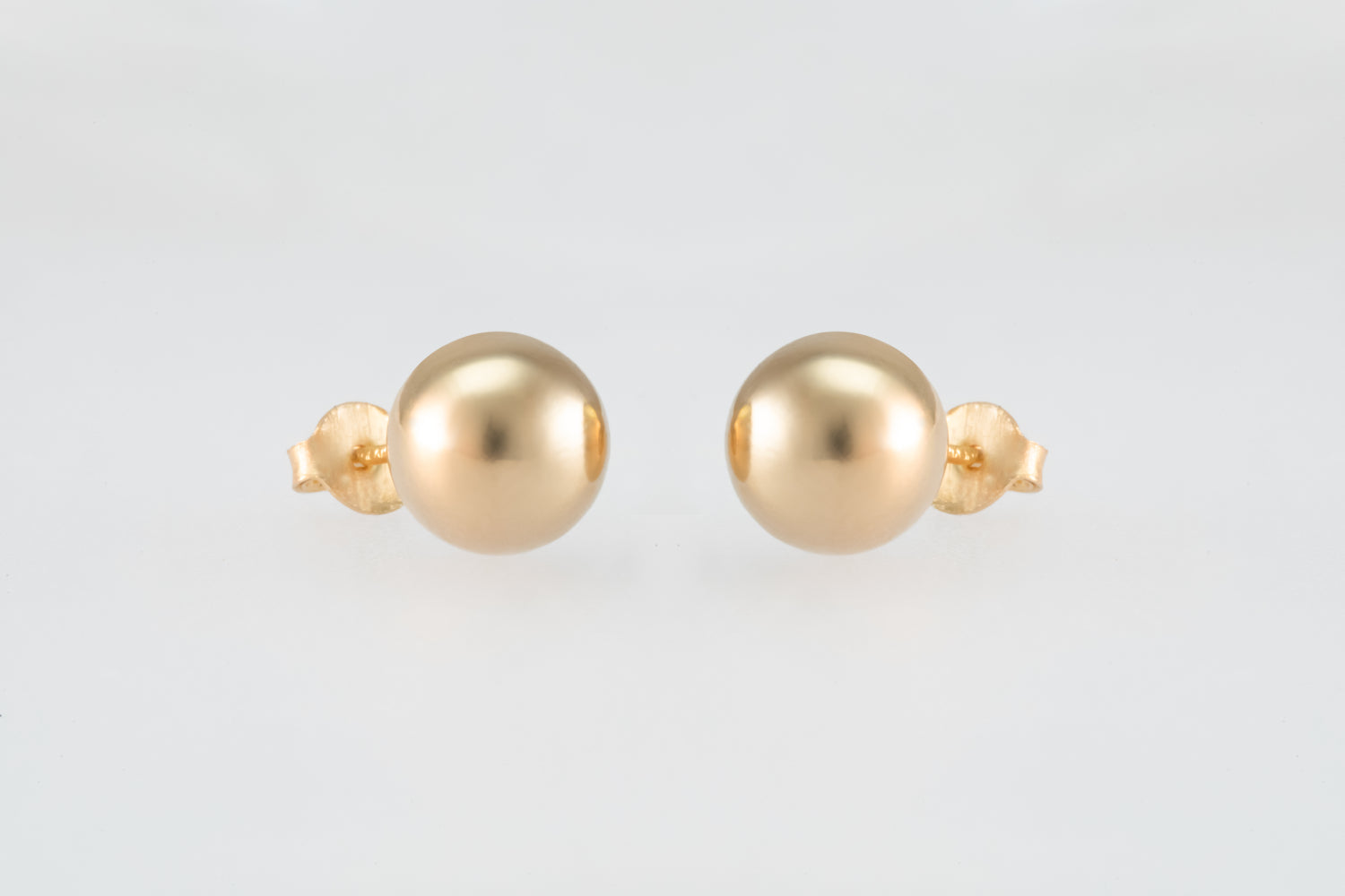 14K Gold 7mm Ball Earrings