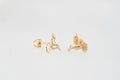 14K Gold Hummingbird Earrings