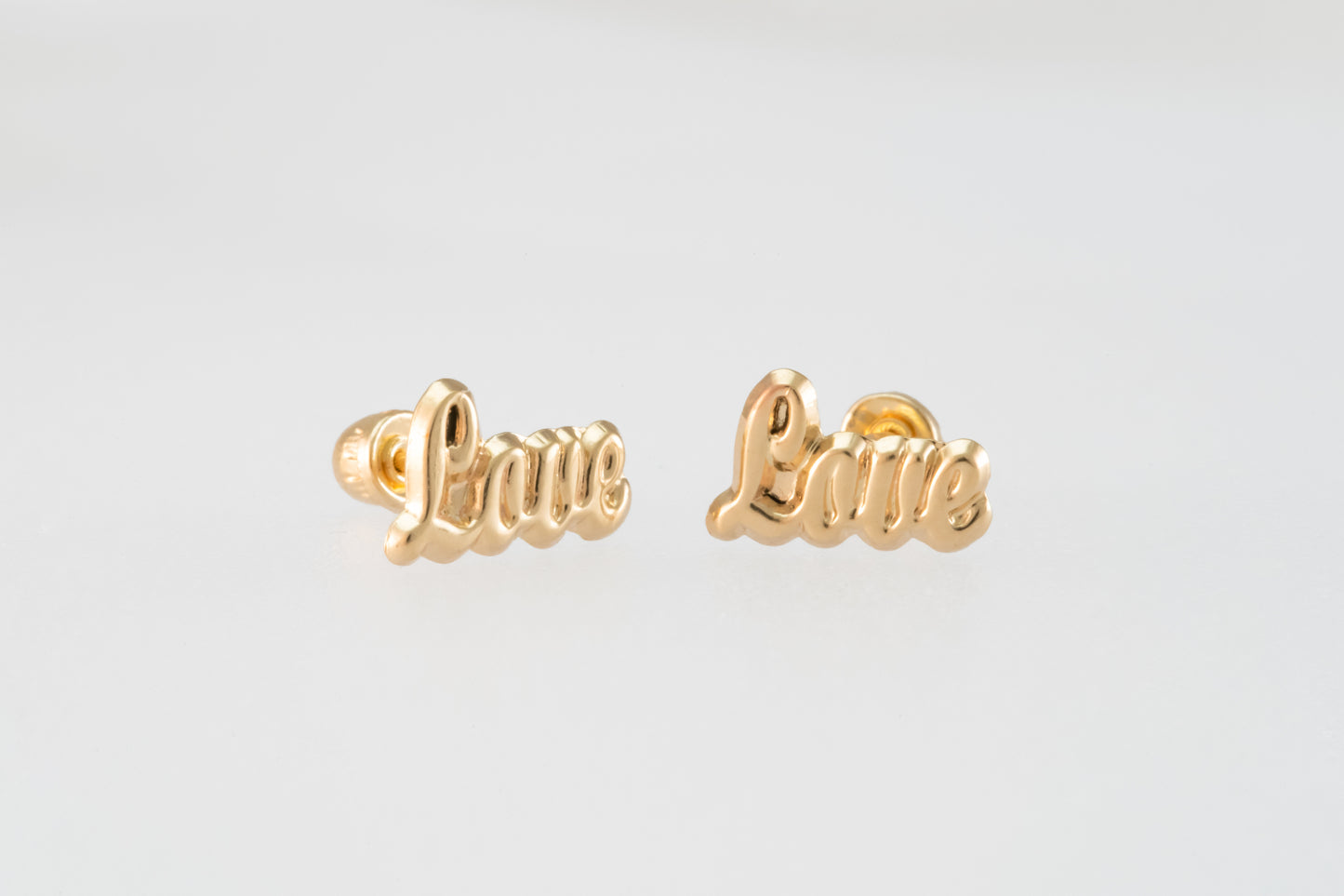 10K Gold Love Earrings