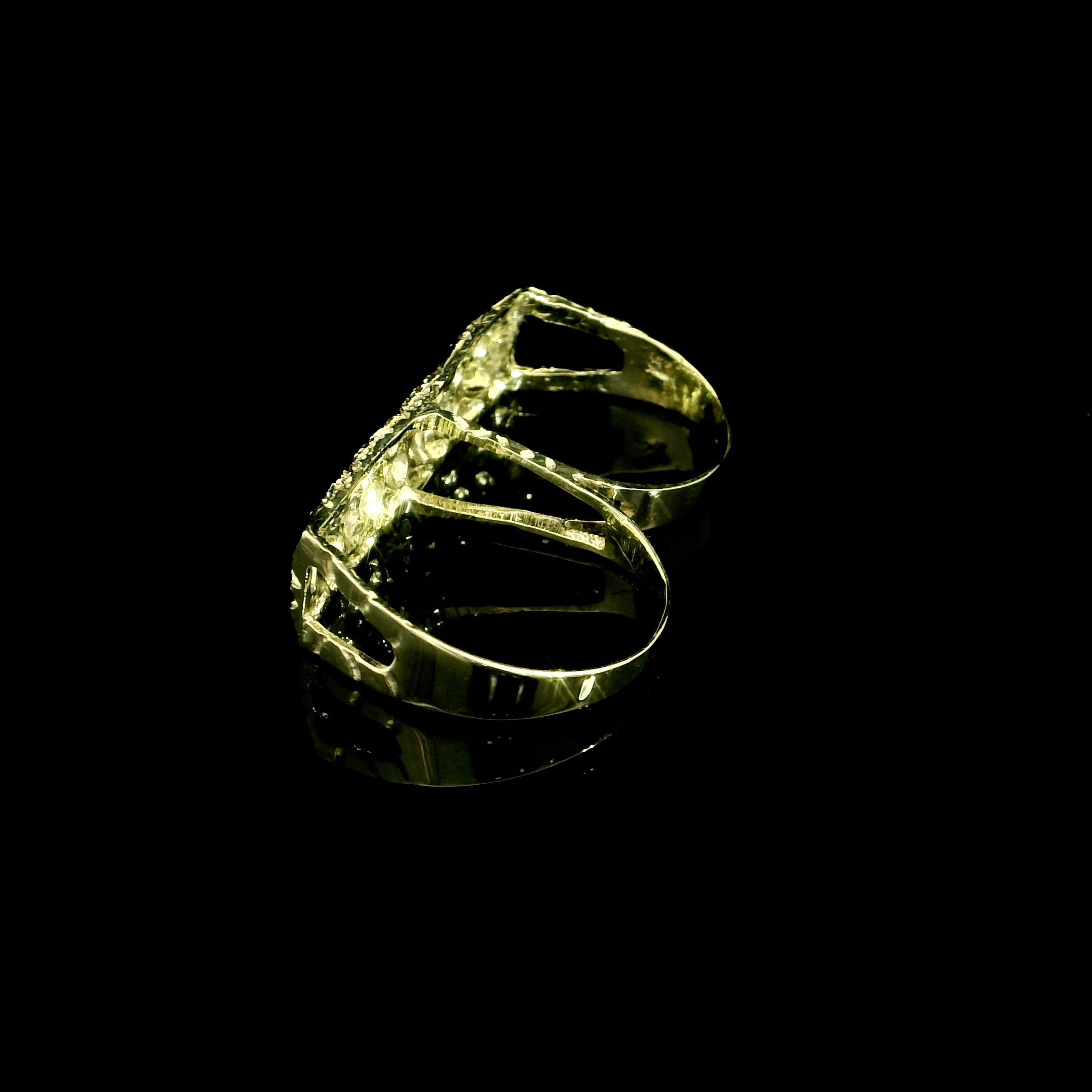 2 Finger Nugget Ring