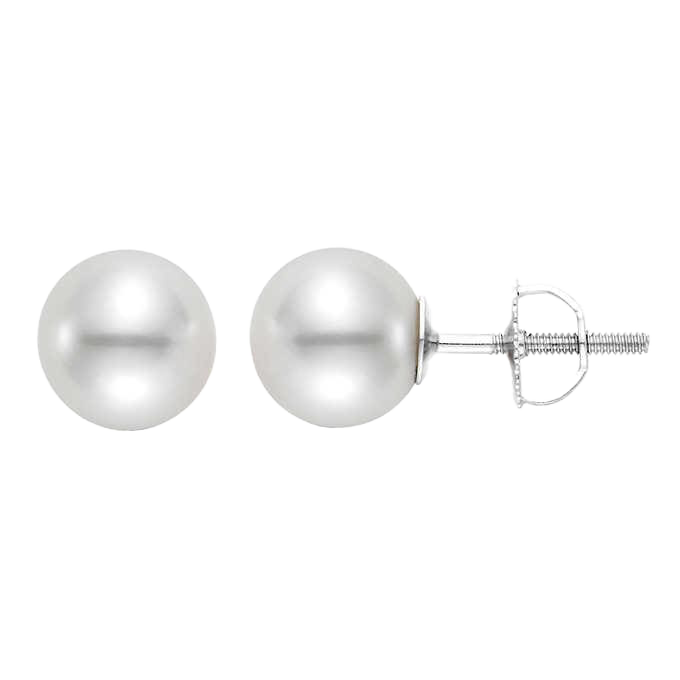 Freshwater Cultured 9-9.5mm Pearl Stud Earrings
