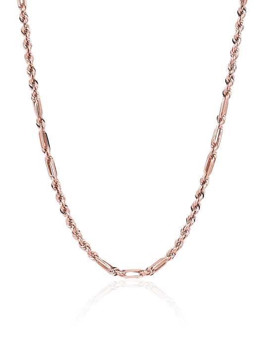 14K Solid Milano Chain | Rose Gold