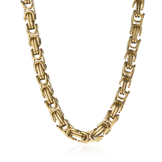 Solid Byzantine Chain | Yellow Gold