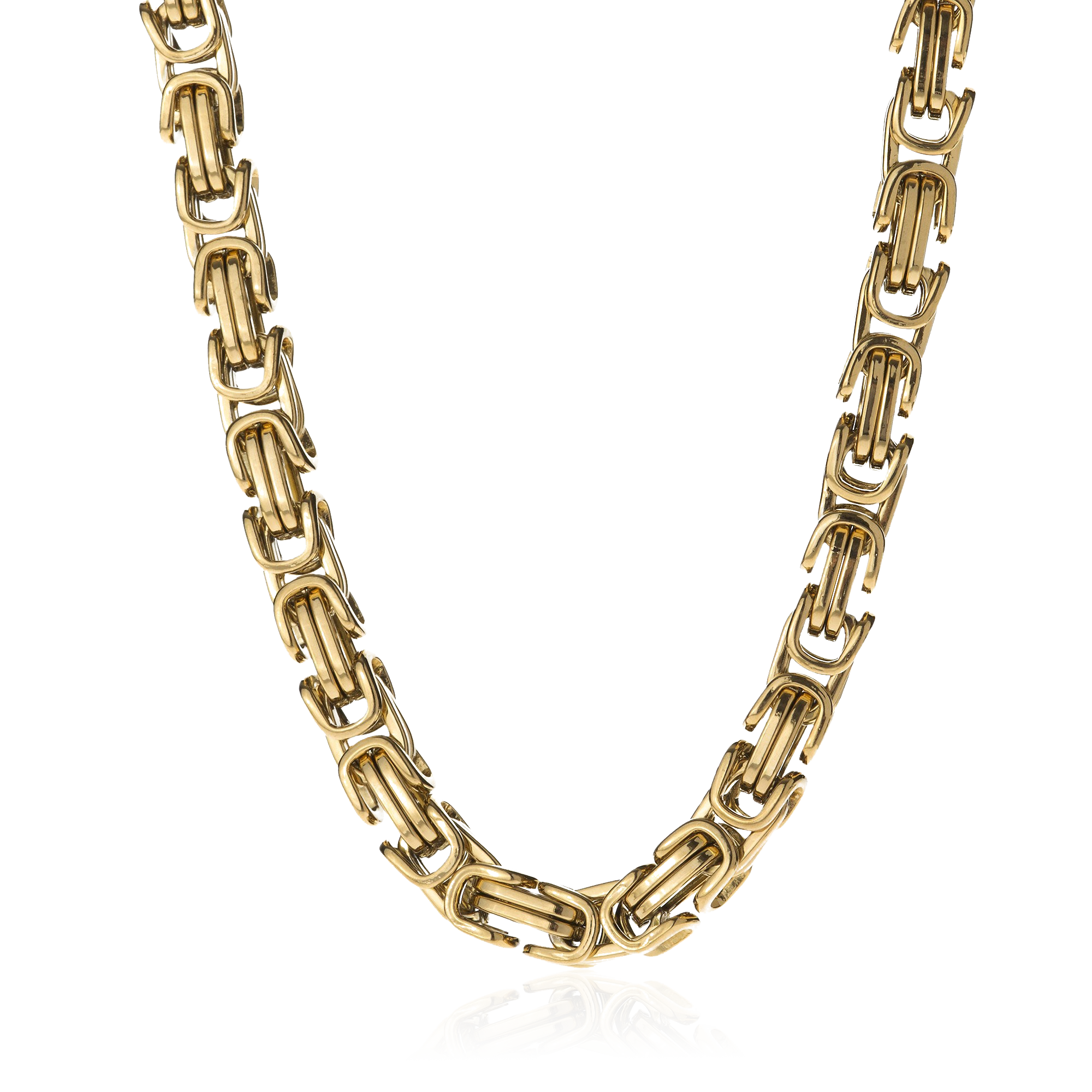 Solid Byzantine Chain | Yellow Gold