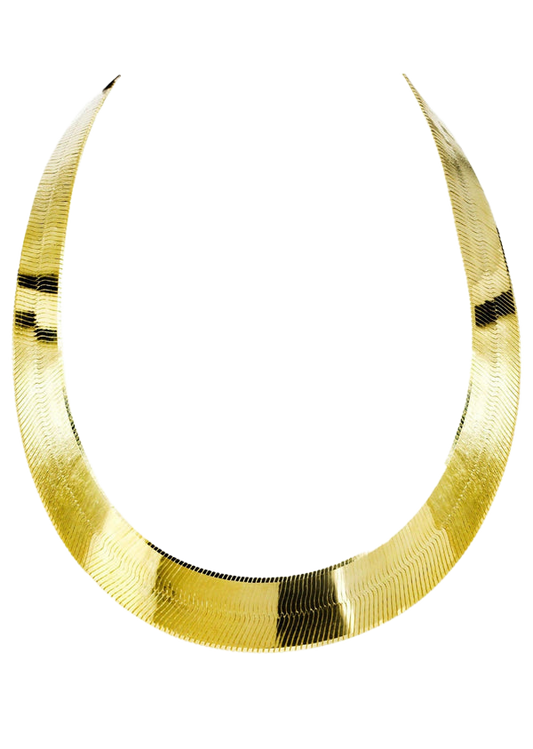 10K Herringbone Chain | Yellow Gold
