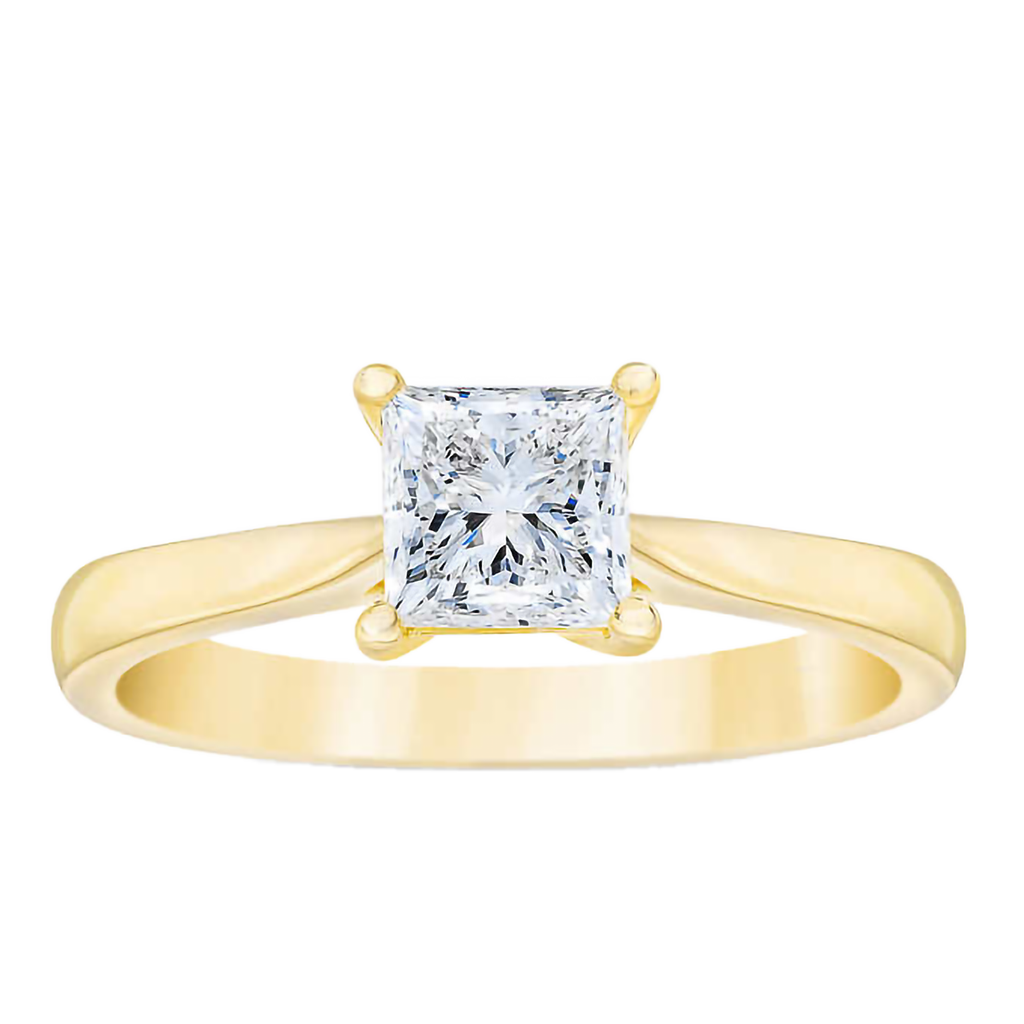Princess Cut 1.00 ct VS2 Clarity, I Color Diamond Solitaire Ring
