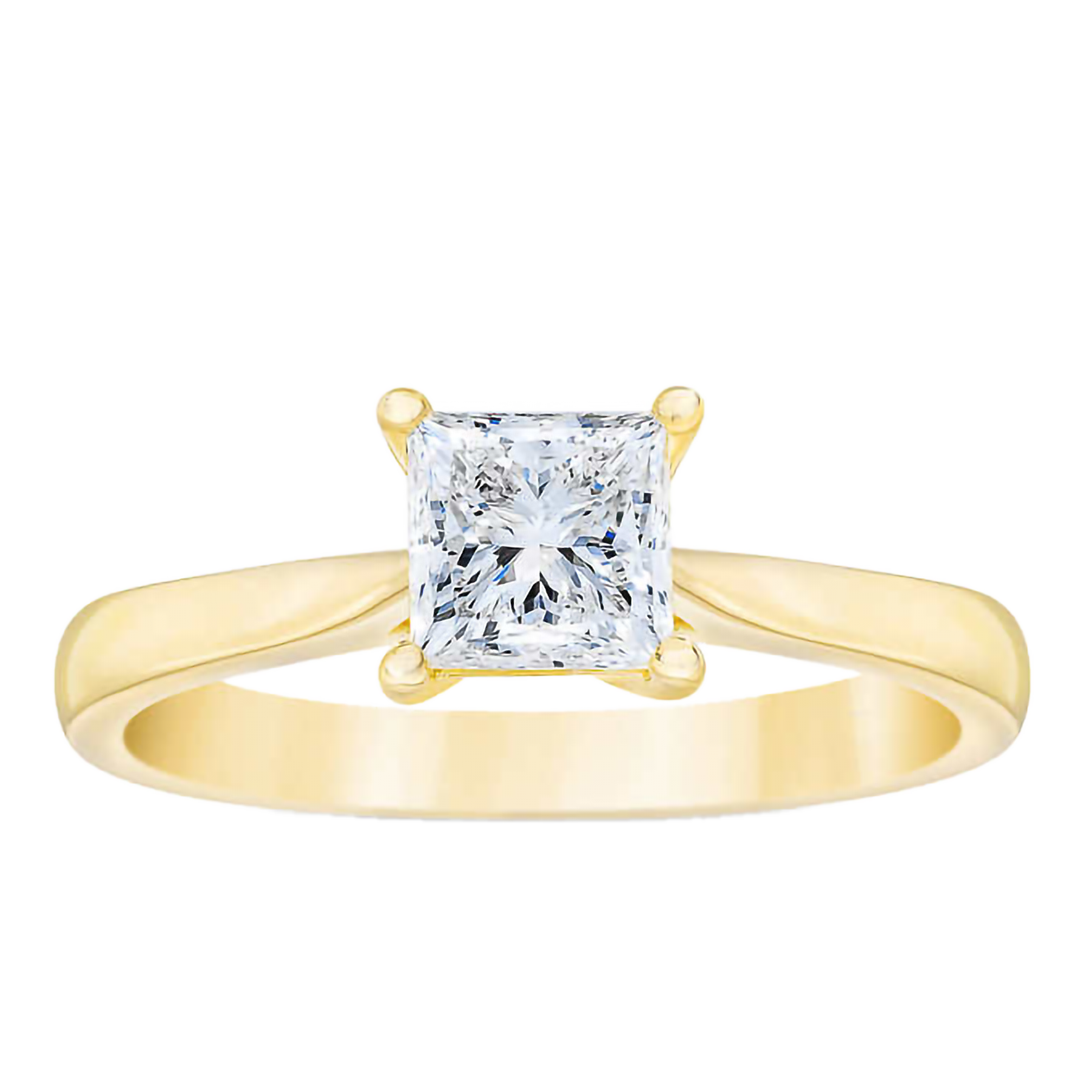 Princess Cut 1.00 ct VS2 Clarity, I Color Diamond Solitaire Ring