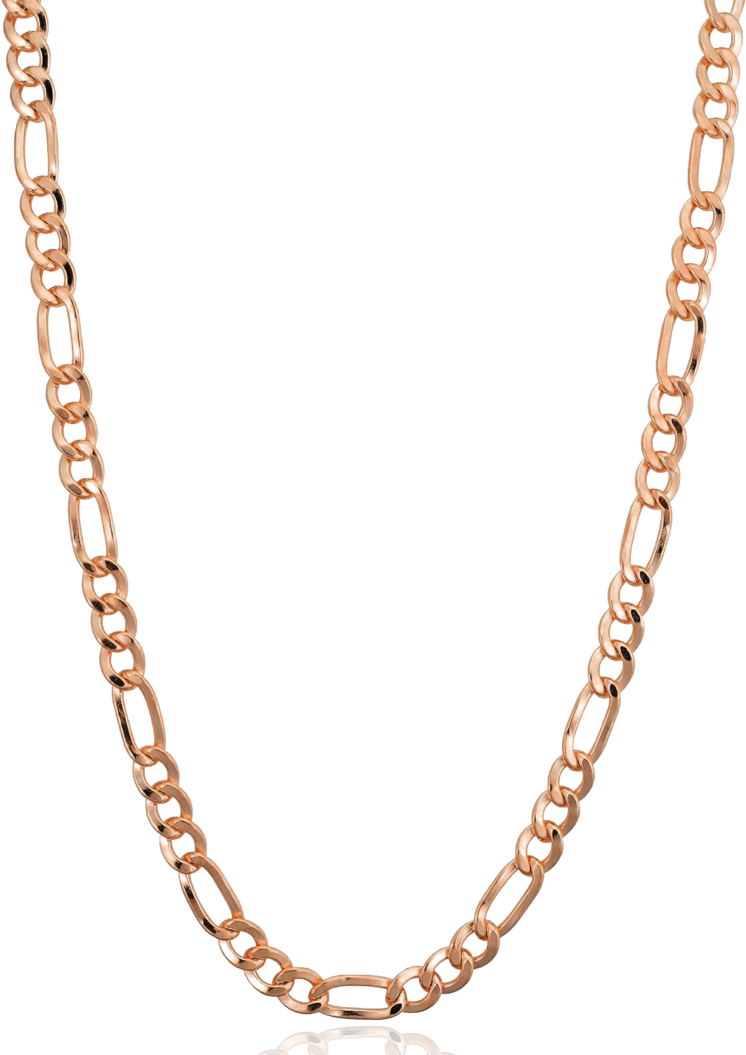 Solid Figaro Chain | Rose Gold