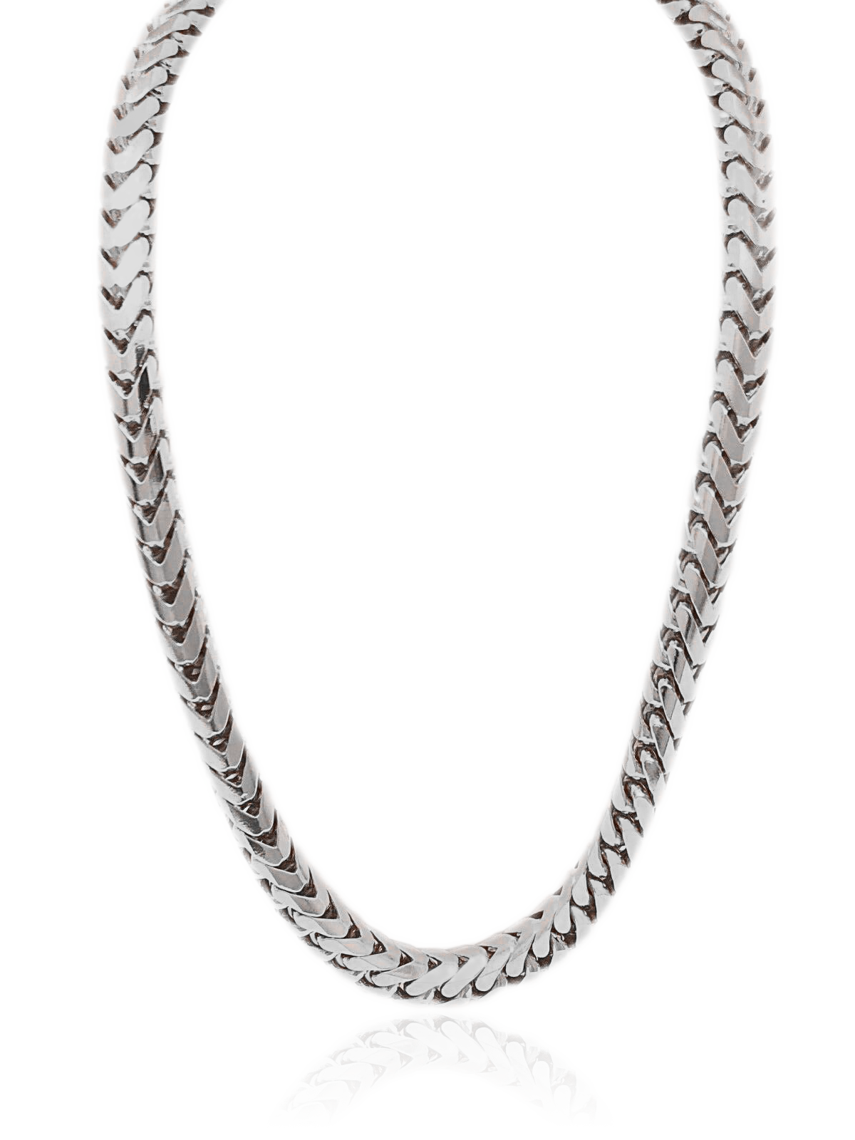 Solid Franco Chain | White Gold