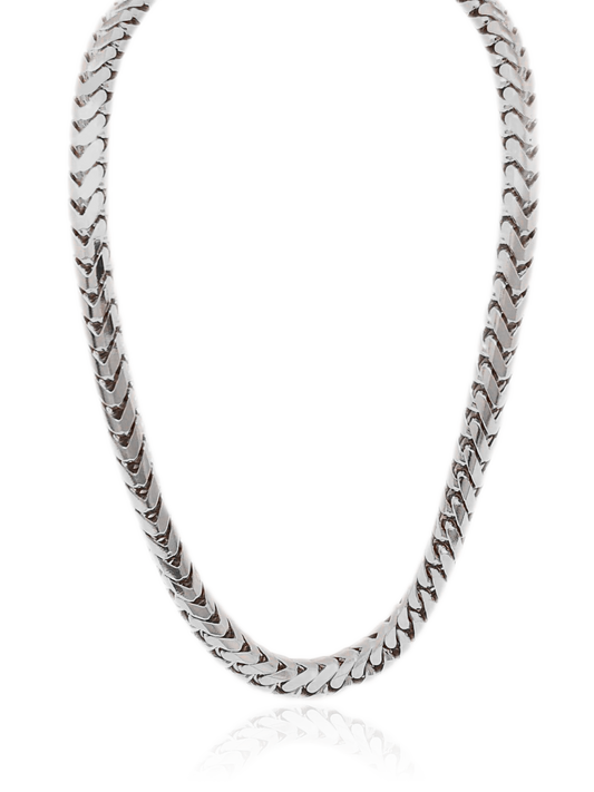 Solid Franco Chain | White Gold