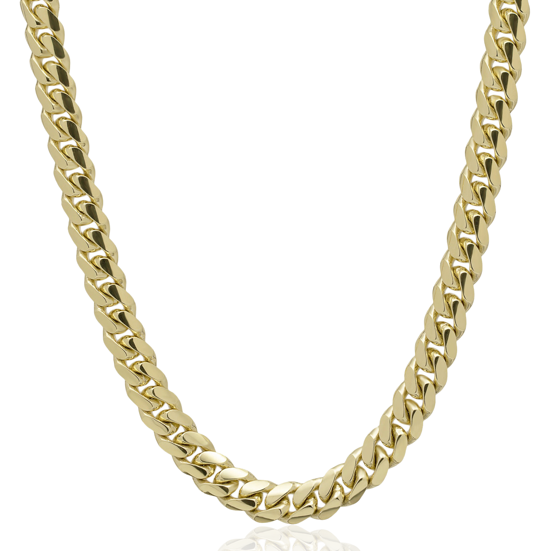 Solid Miami Cuban Chain | Yellow Gold