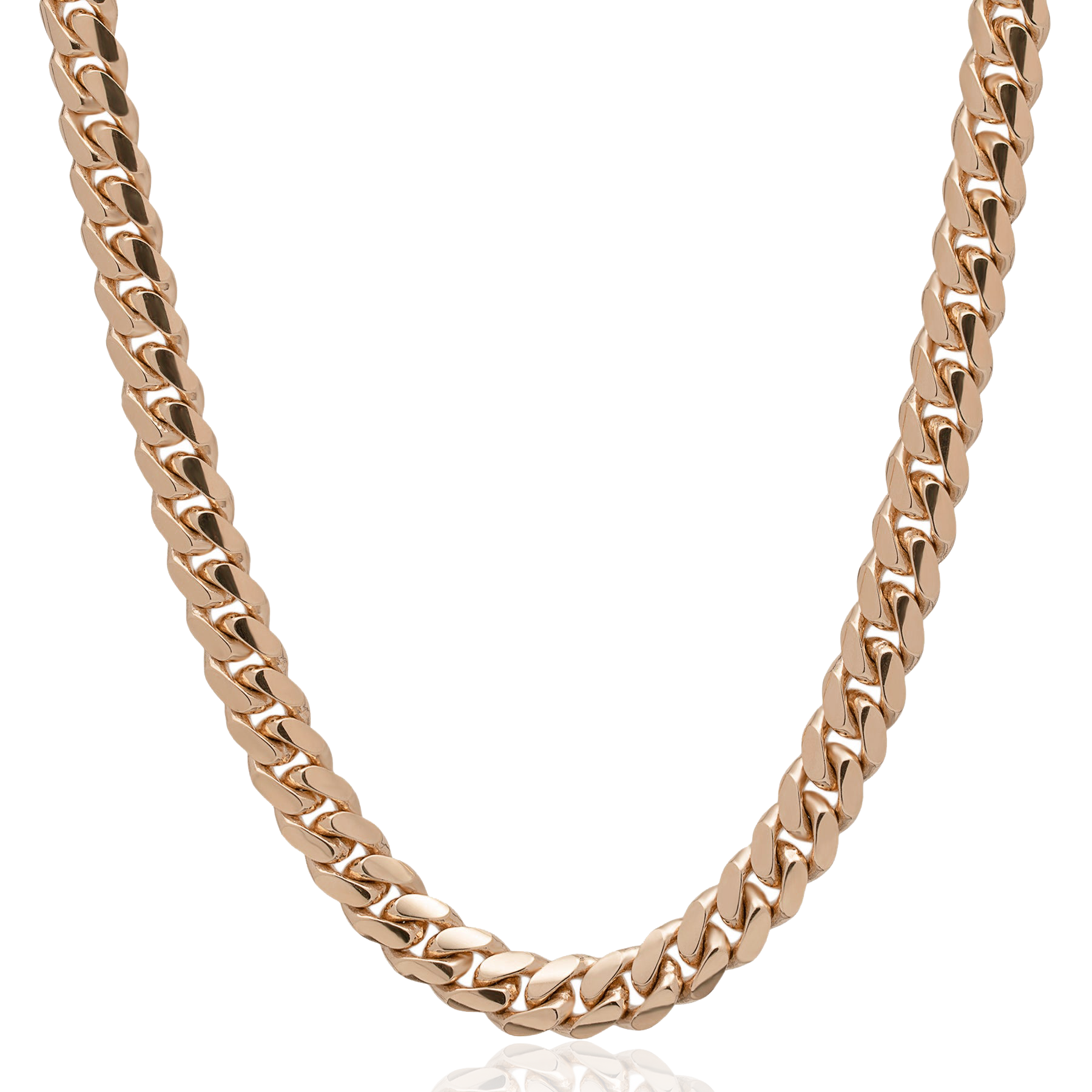Solid Miami Cuban Chain | Rose Gold
