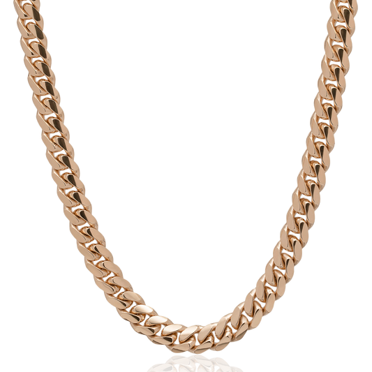 Solid Miami Cuban Chain | Rose Gold