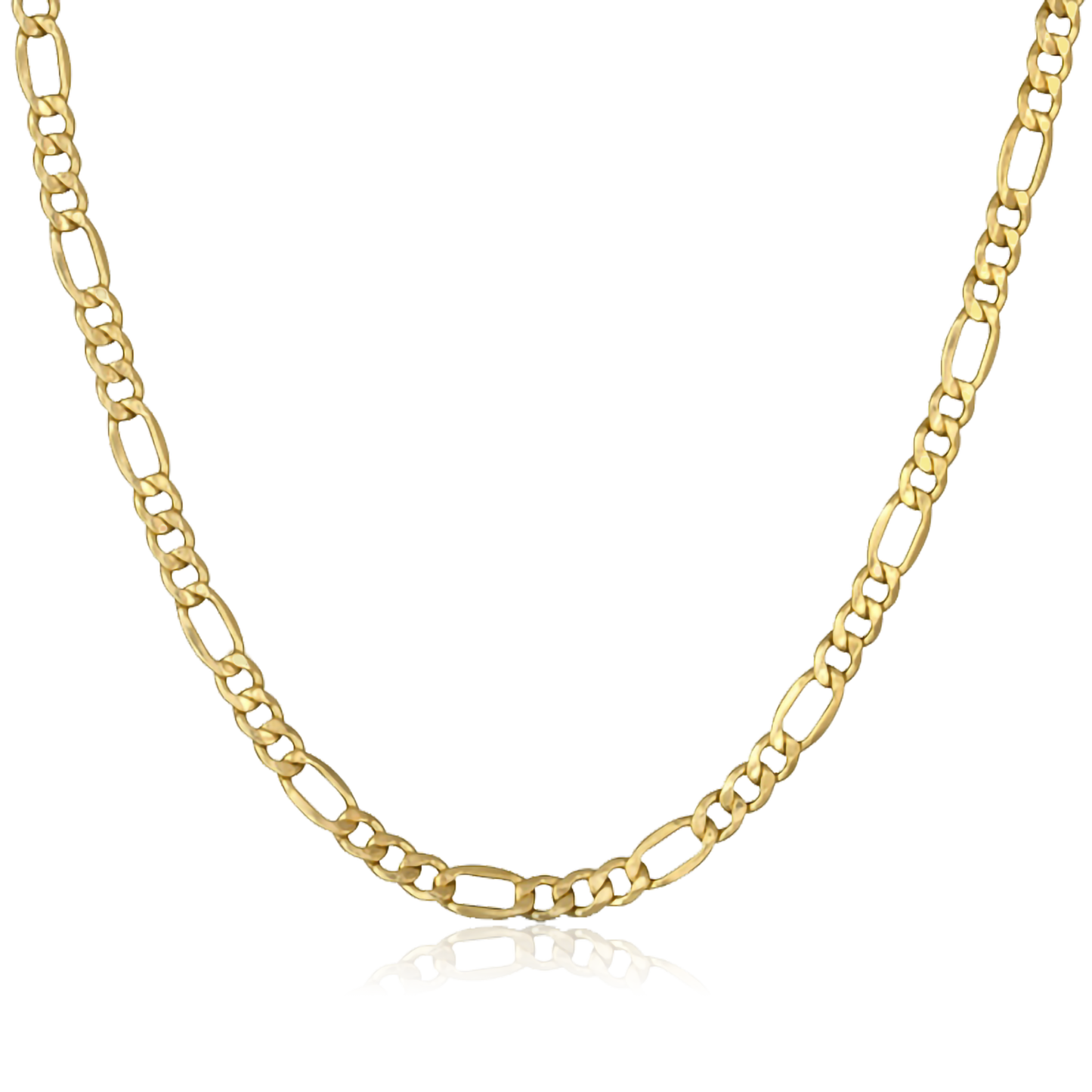 Hollow Figaro Chain | Yellow Gold