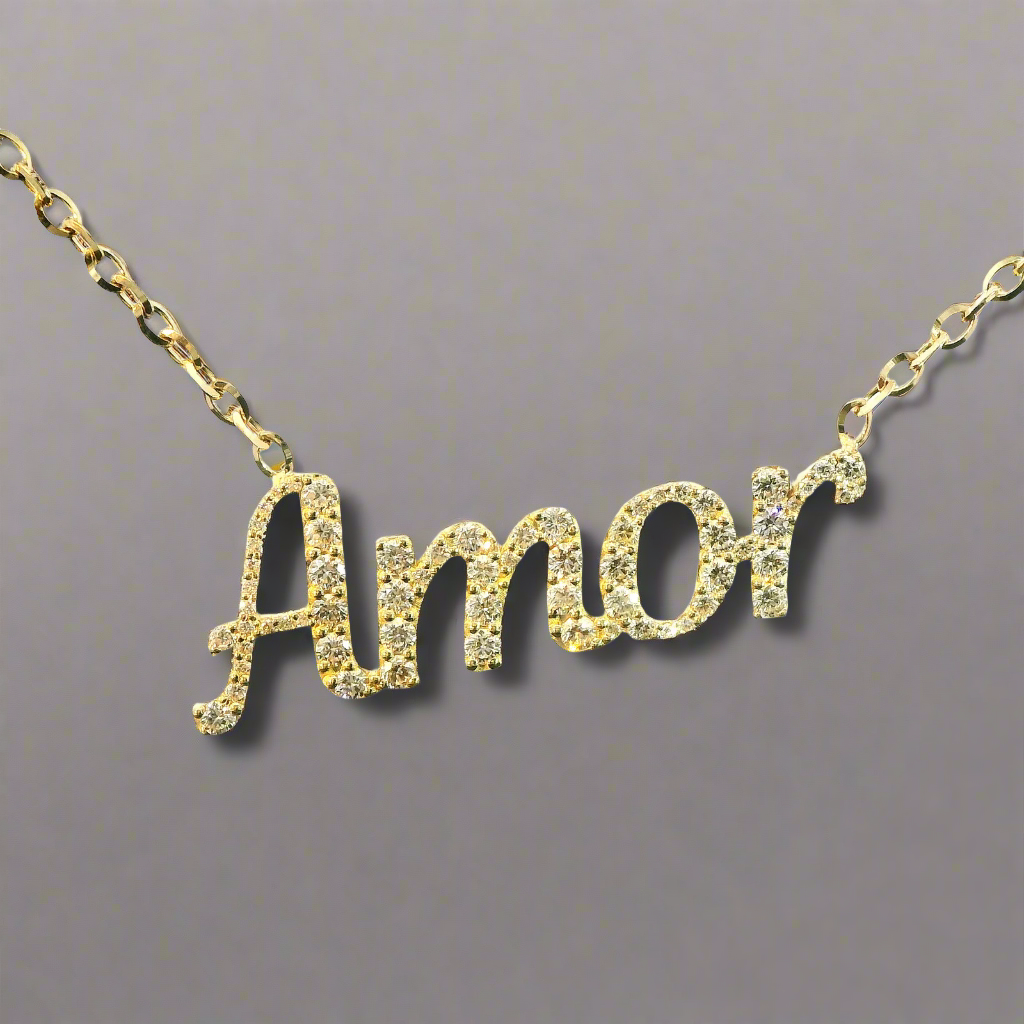 Personalized Gold Name with a Rolo Chain by 4HisGlory