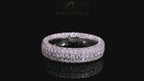 Elegant 14k White Gold Diamond Ring 2CTW - Timeless Luxury