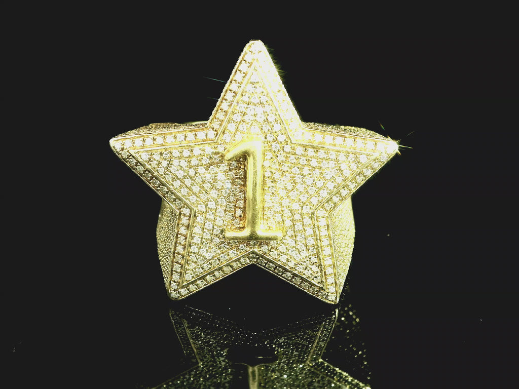 Number 1 Star Ring