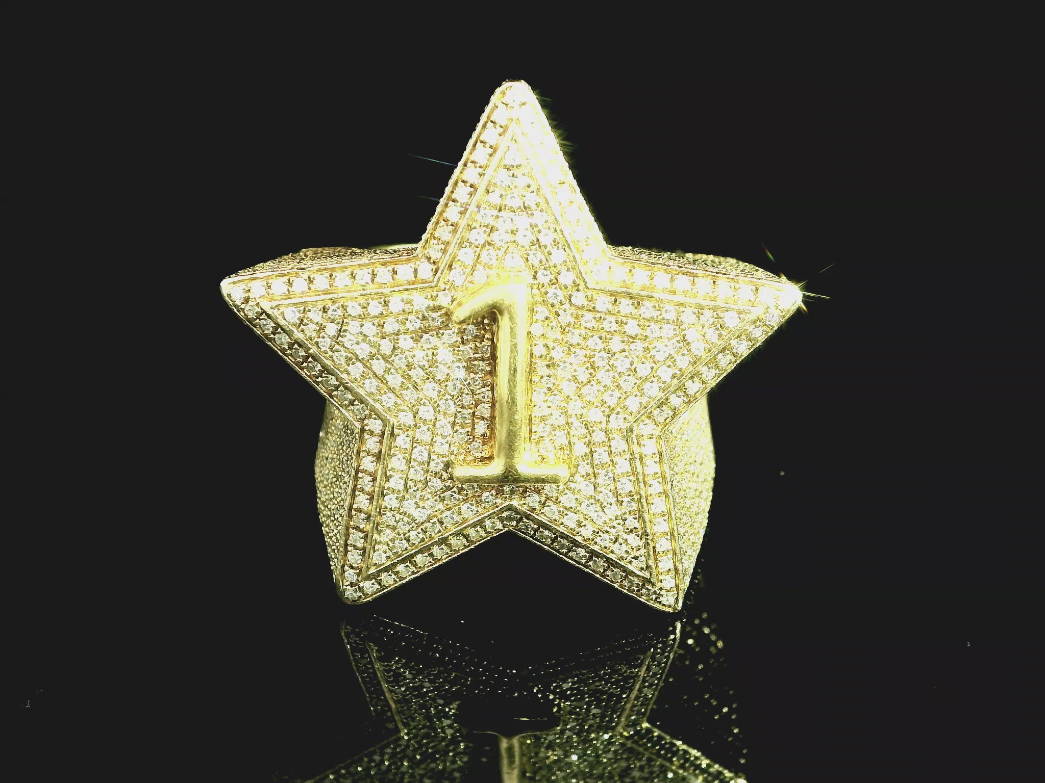 Number 1 Star Ring